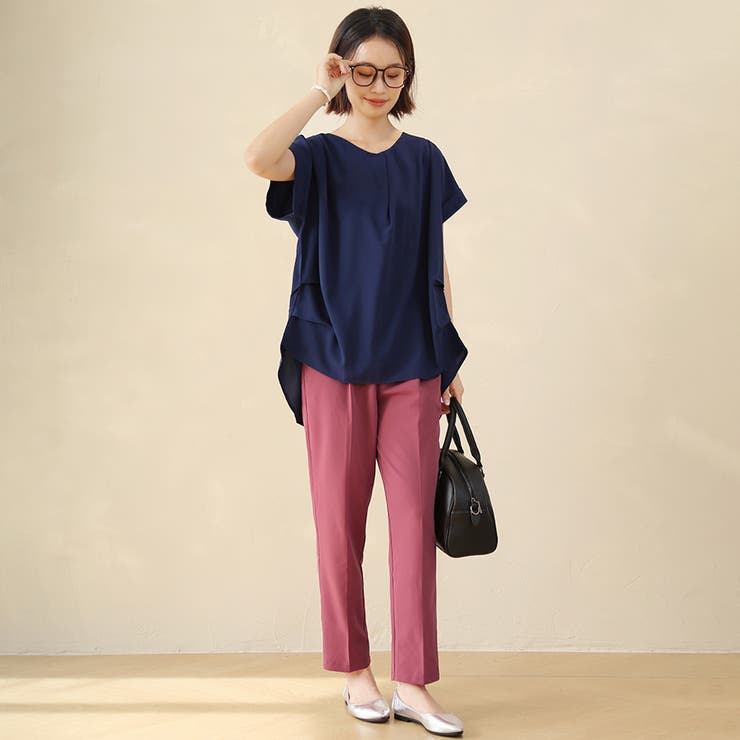 ブラウス 半袖 シャツ | Doux Belle  | 詳細画像11 