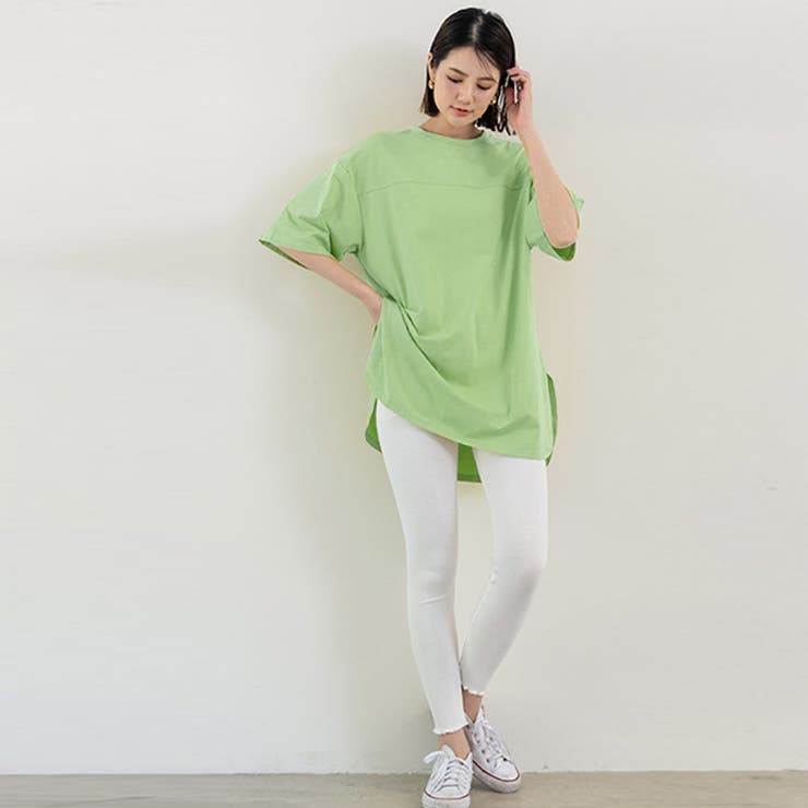 新作 tシャツ トップス クルーネック シンプル  無地 | Doux Belle  | 詳細画像11 