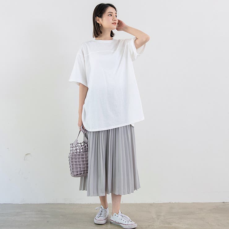 新作 tシャツ トップス クルーネック シンプル  無地 | Doux Belle  | 詳細画像15 