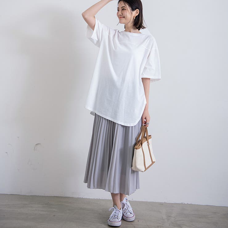 新作 tシャツ トップス クルーネック シンプル  無地 | Doux Belle  | 詳細画像17 