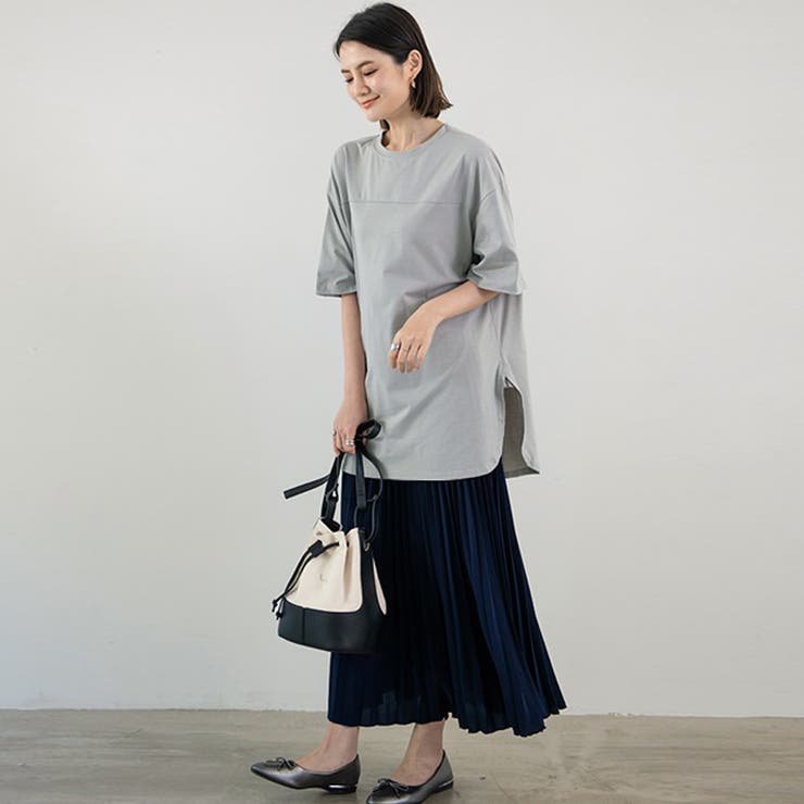 新作 tシャツ トップス クルーネック シンプル  無地 | Doux Belle  | 詳細画像20 