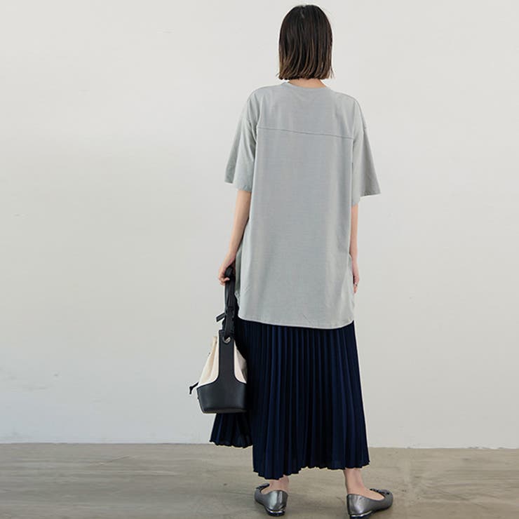 新作 tシャツ トップス クルーネック シンプル  無地 | Doux Belle  | 詳細画像22 