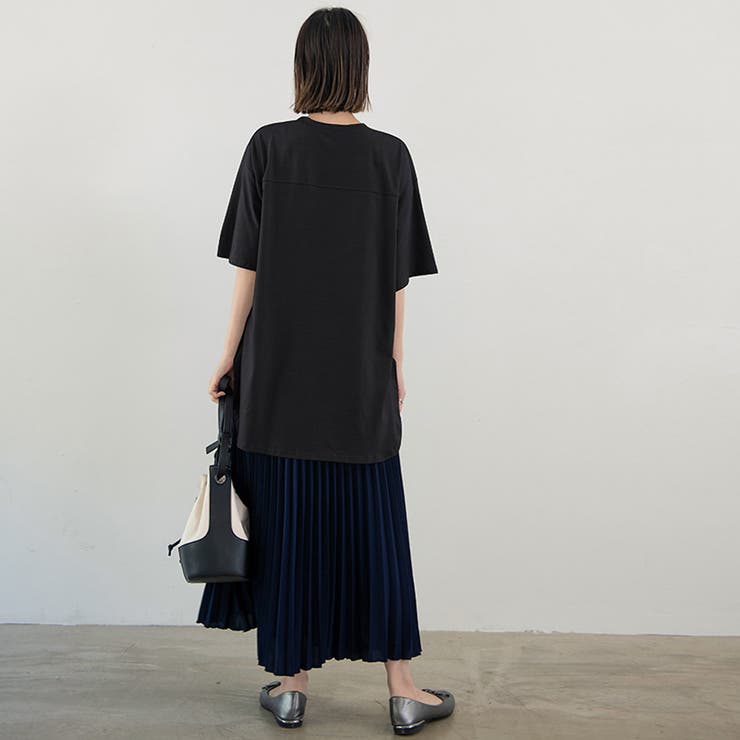 新作 tシャツ トップス クルーネック シンプル  無地 | Doux Belle  | 詳細画像25 