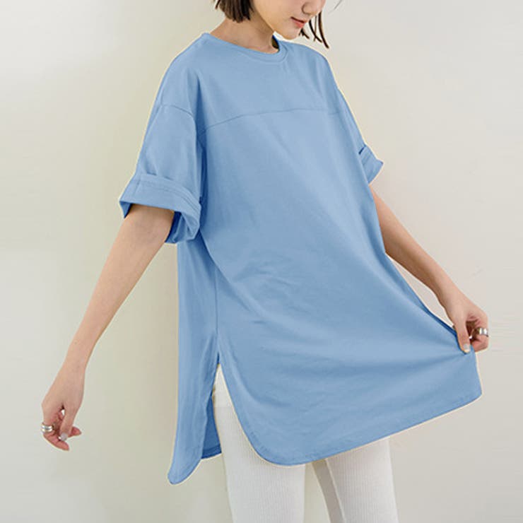 新作 tシャツ トップス クルーネック シンプル  無地 | Doux Belle  | 詳細画像9 