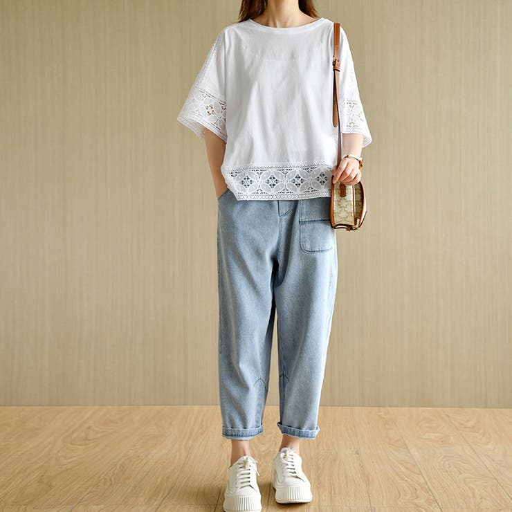 レース トップス トップス 可愛い カジュアル オフェス | Doux Belle  | 詳細画像12 