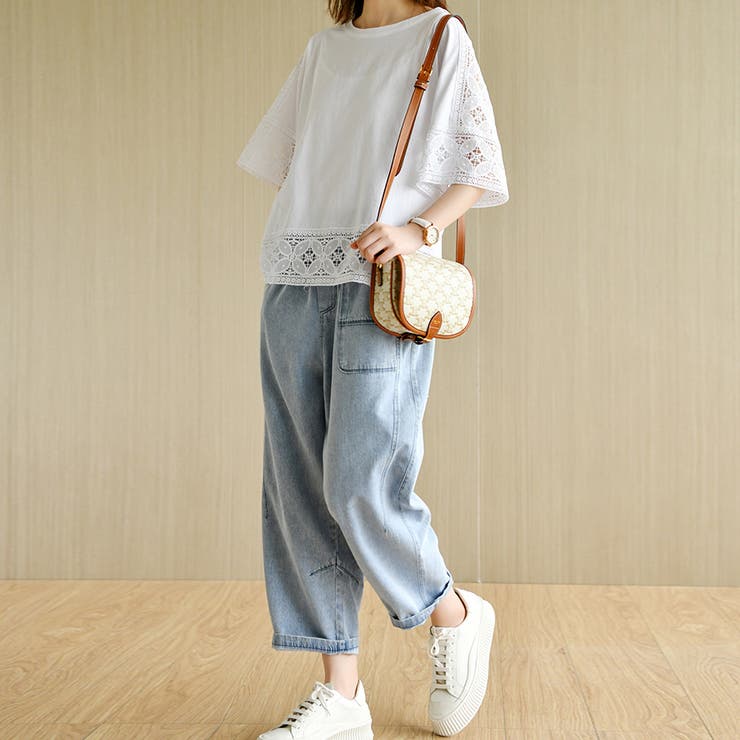 レース トップス トップス 可愛い カジュアル オフェス | Doux Belle  | 詳細画像13 