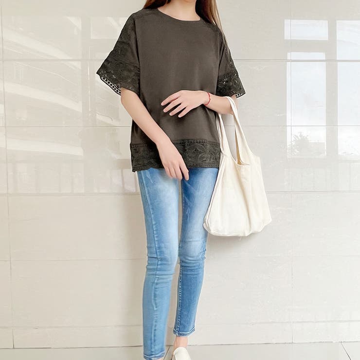 レース トップス トップス 可愛い カジュアル オフェス | Doux Belle  | 詳細画像22 