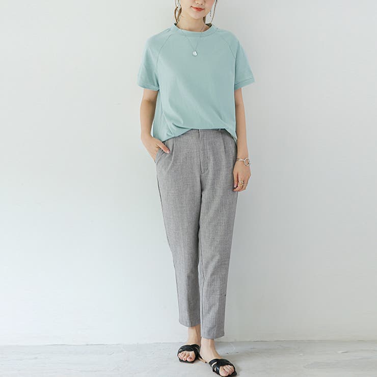 新作 トップス Ｔシャツ 半袖 tシャツ 無地 伸縮性 | Doux Belle  | 詳細画像16 