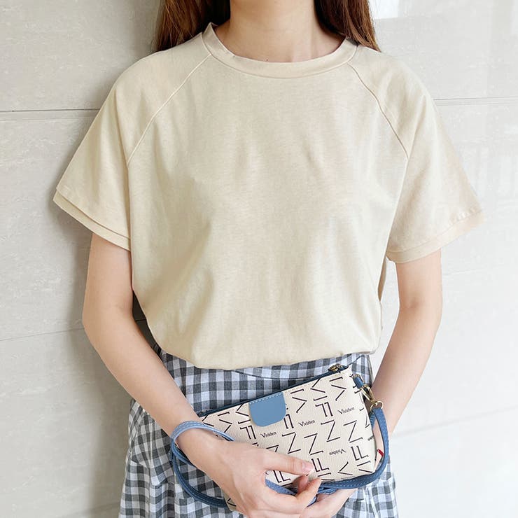 新作 トップス Ｔシャツ 半袖 tシャツ 無地 伸縮性 | Doux Belle  | 詳細画像22 