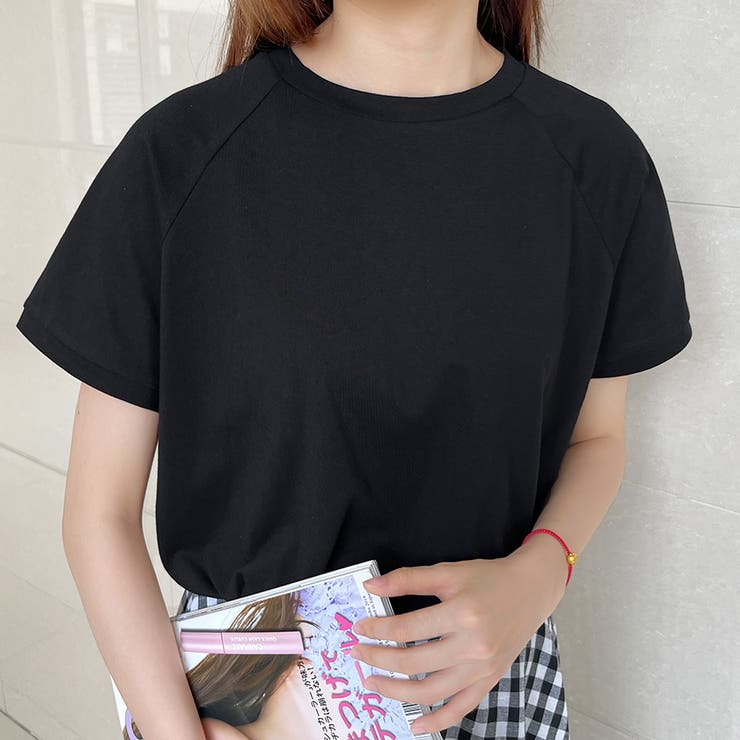 新作 トップス Ｔシャツ 半袖 tシャツ 無地 伸縮性 | Doux Belle  | 詳細画像27 