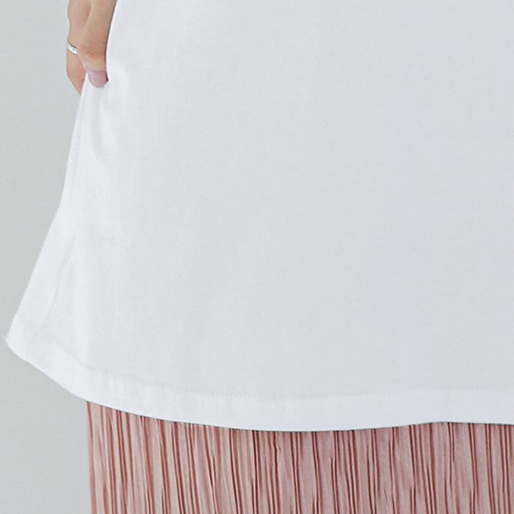 新作 トップス Ｔシャツ 半袖 tシャツ 無地 伸縮性 | Doux Belle  | 詳細画像31 