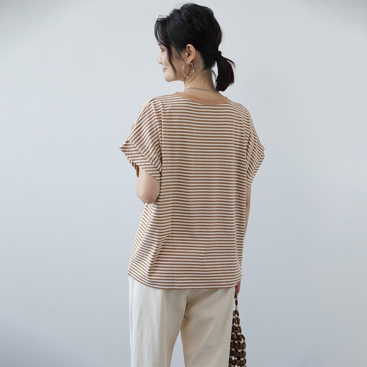 ボーダーTシャツ Tシャツ カットソー | Doux Belle  | 詳細画像16 