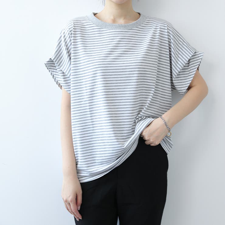 ボーダーTシャツ Tシャツ カットソー | Doux Belle  | 詳細画像23 