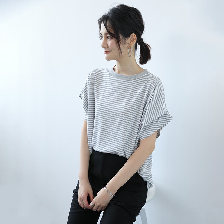ボーダーTシャツ Tシャツ カットソー | Doux Belle  | 詳細画像25 