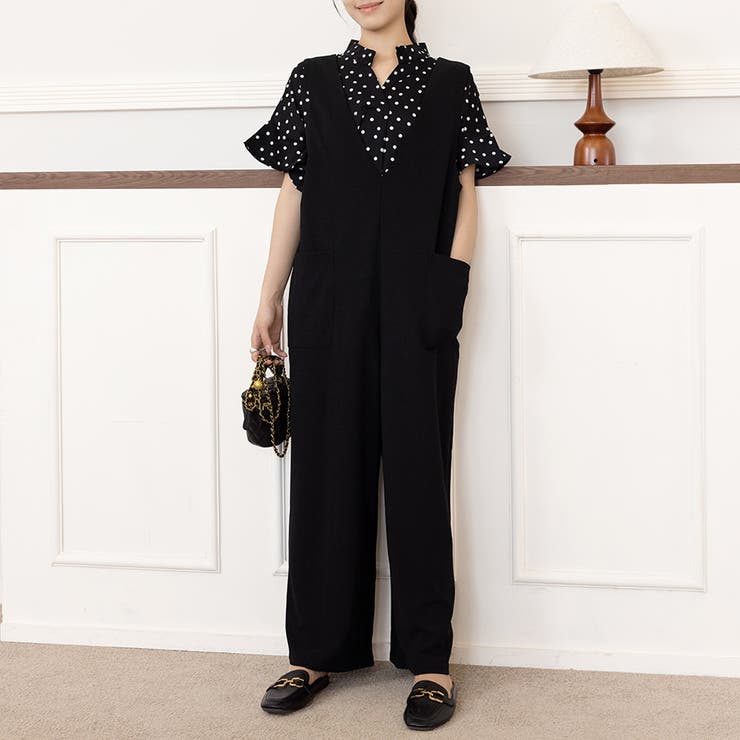 フリル袖ドット柄ブラウス | Doux Belle  | 詳細画像8 