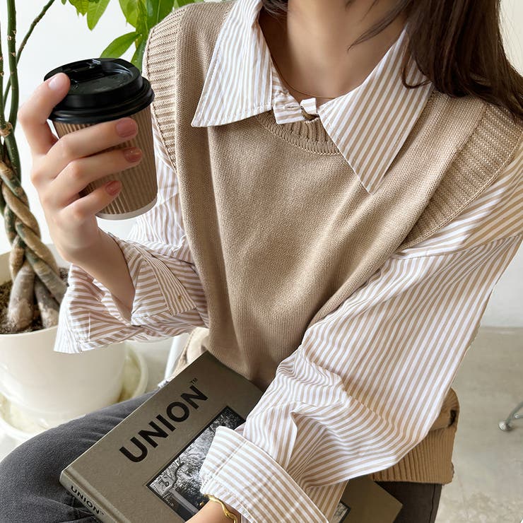 ニットセーター タンクトップ レディース | Doux Belle  | 詳細画像2 