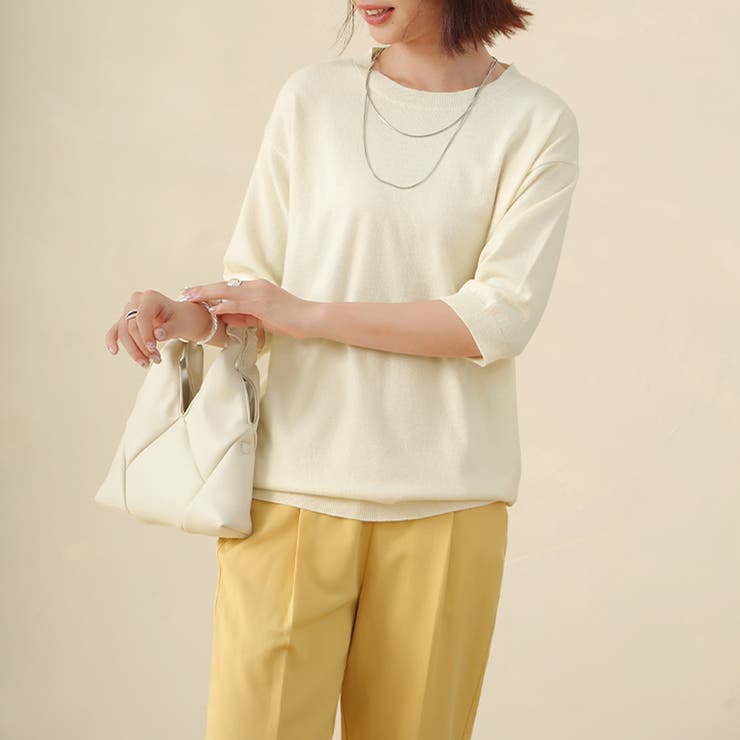 サマーニット レディース 半袖 | Doux Belle  | 詳細画像3 