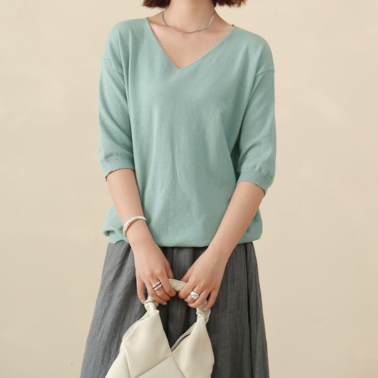 サマーニット レディース 半袖 | Doux Belle  | 詳細画像5 