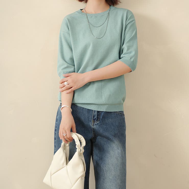 サマーニット レディース 半袖 | Doux Belle  | 詳細画像8 