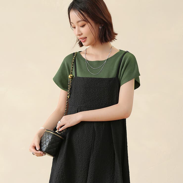 カーキ | 夏新作 サマーニット レディース | Doux Belle 