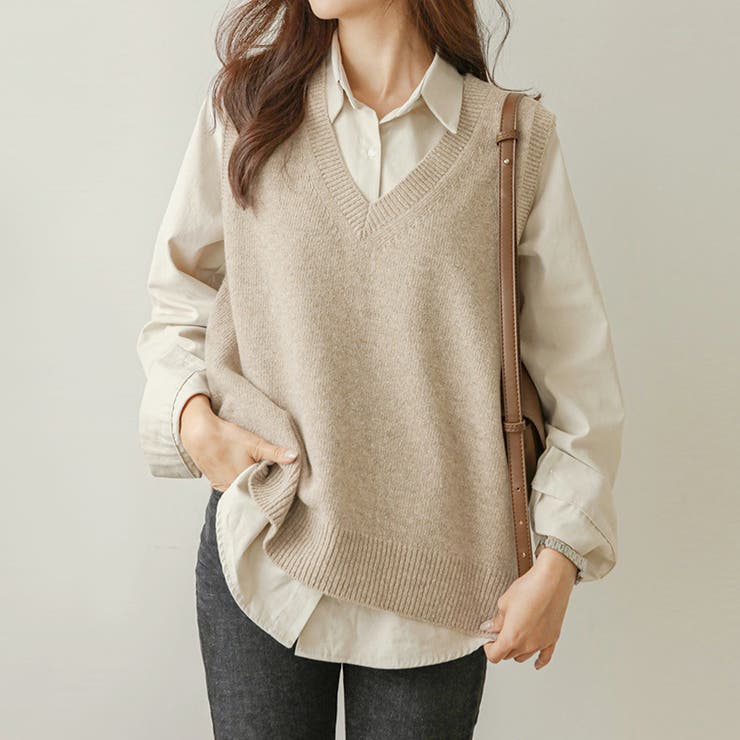 ニットベスト レディース ニット 品番 Dblw Doux Belle ドゥーベル のレディース ファッション通販 Shoplist ショップリスト