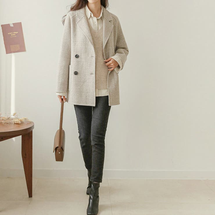 Vネックノースリーブニットベスト | Doux Belle  | 詳細画像6 