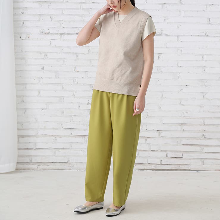 Vネックノースリーブニットベスト | Doux Belle  | 詳細画像9 