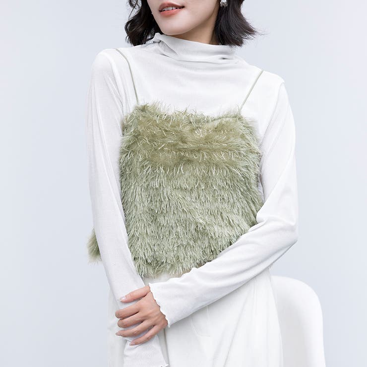 トップス ビスチェ テープヤーン キャミベスト シャギー | Doux Belle  | 詳細画像16 