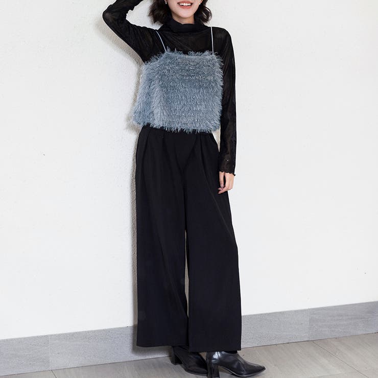 トップス ビスチェ テープヤーン キャミベスト シャギー | Doux Belle  | 詳細画像2 