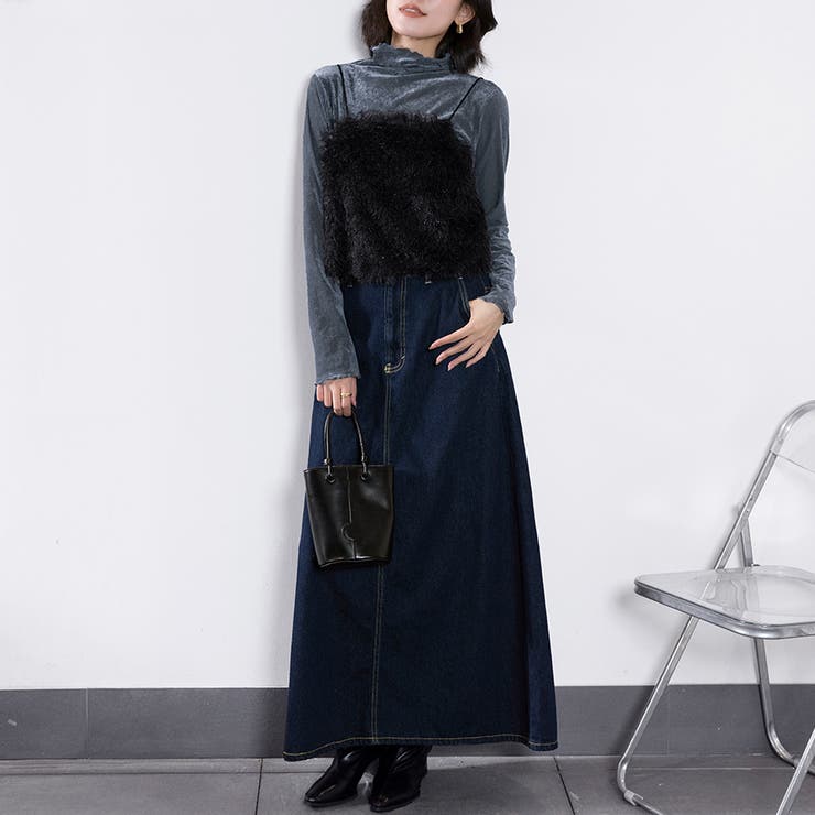 トップス ビスチェ テープヤーン キャミベスト シャギー | Doux Belle  | 詳細画像24 