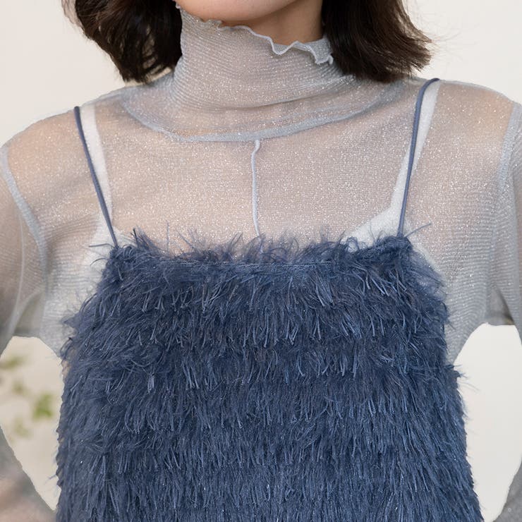 トップス ビスチェ テープヤーン キャミベスト シャギー | Doux Belle  | 詳細画像26 