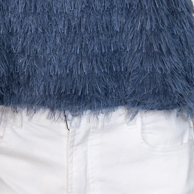 トップス ビスチェ テープヤーン キャミベスト シャギー | Doux Belle  | 詳細画像29 