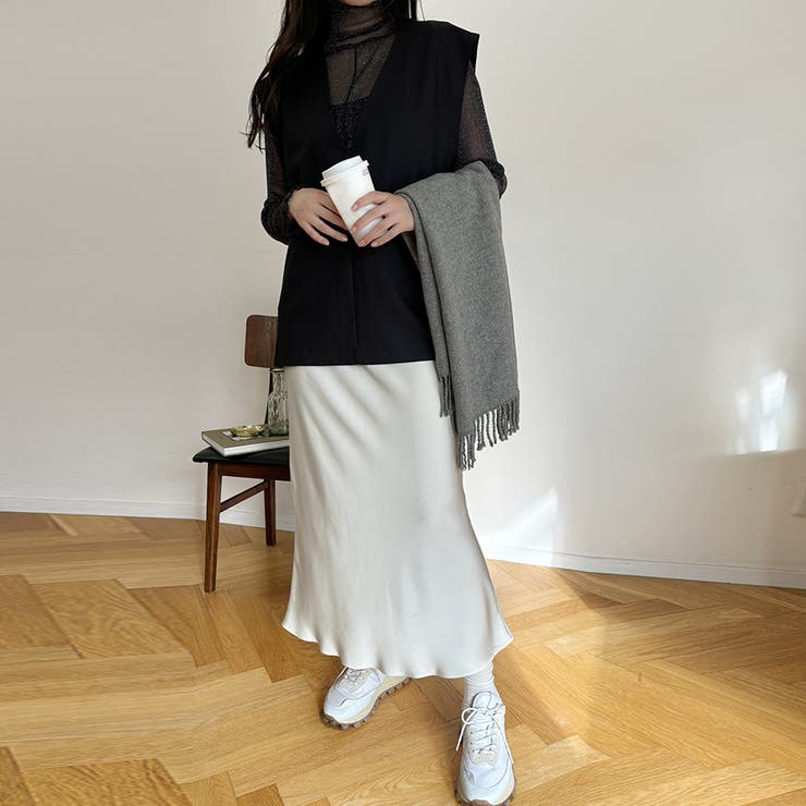 トップス ベスト Vネックプルオーバーベスト サイドスリット | Doux Belle  | 詳細画像16 