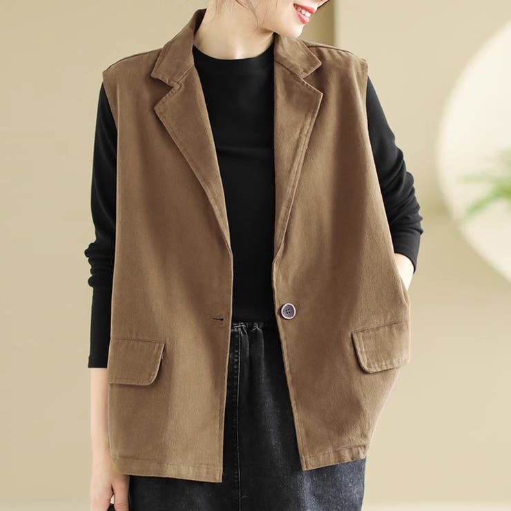 テーラード風ベスト | Doux Belle  | 詳細画像1 