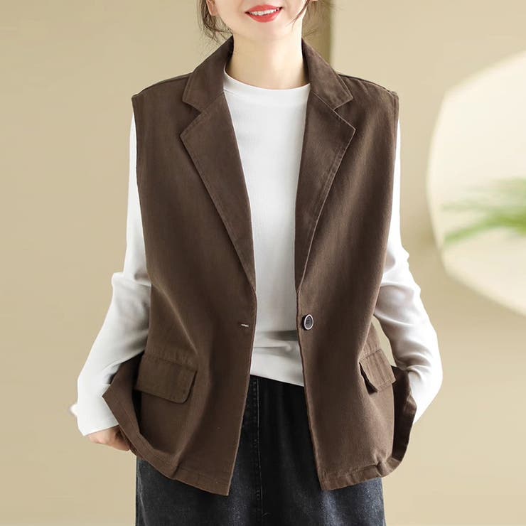 テーラード風ベスト | Doux Belle  | 詳細画像6 