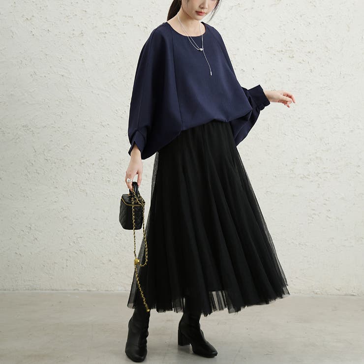 長袖トップス 体型カバー 無地 | Doux Belle  | 詳細画像16 