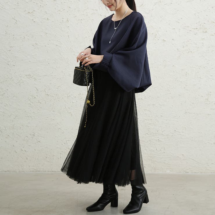 長袖トップス 体型カバー 無地 | Doux Belle  | 詳細画像17 