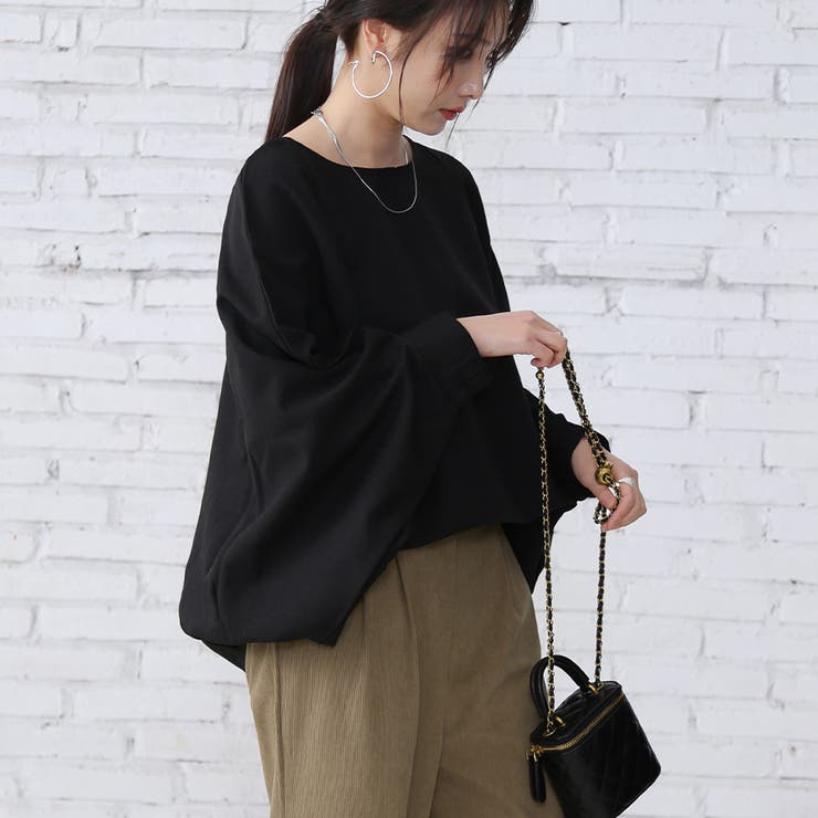 長袖トップス 体型カバー 無地 | Doux Belle  | 詳細画像21 