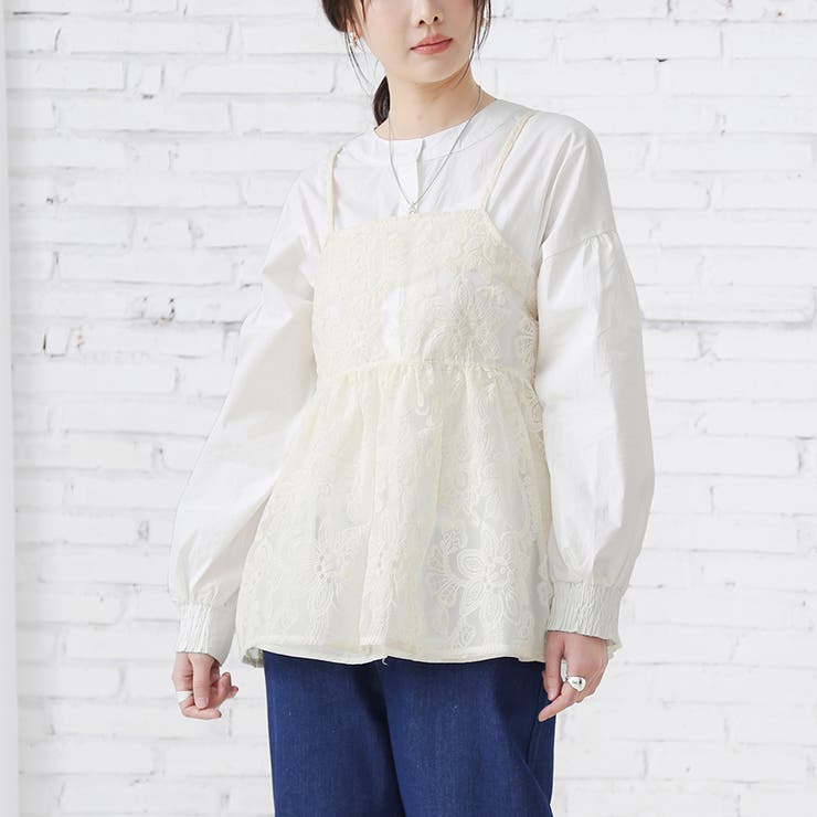 トップス キャミソール 透け | Doux Belle  | 詳細画像15 