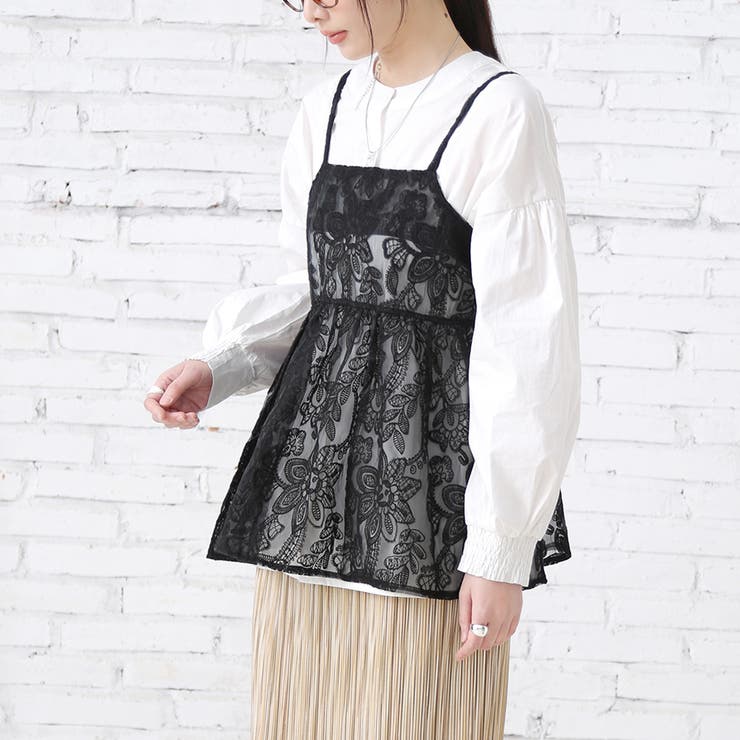 トップス キャミソール 透け | Doux Belle  | 詳細画像4 