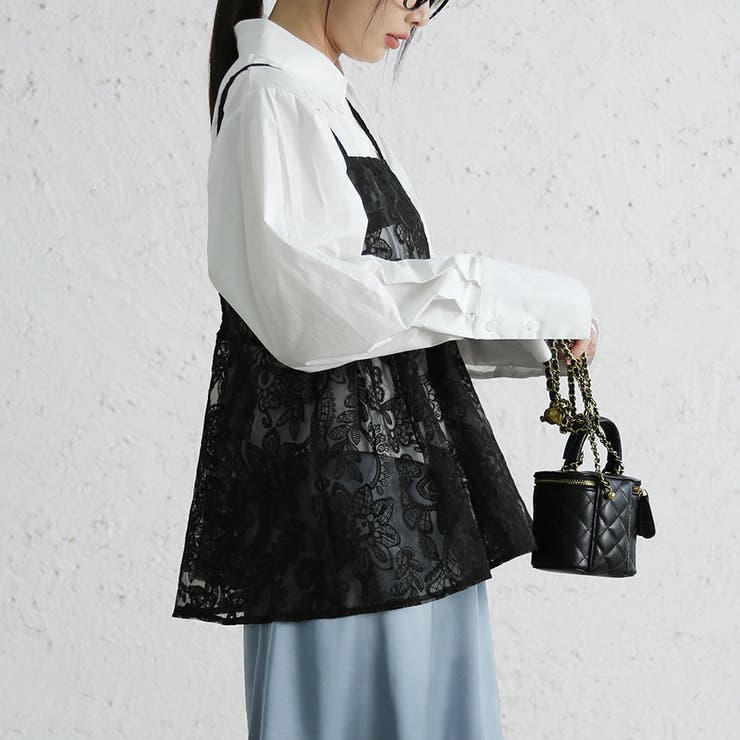 トップス キャミソール 透け | Doux Belle  | 詳細画像7 