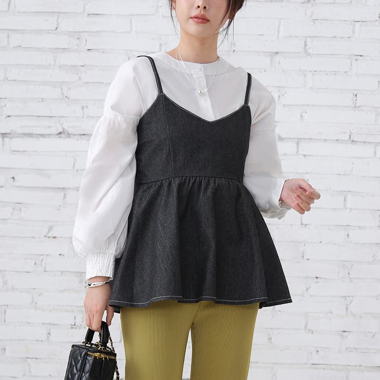 ノースリーブ デニム トップス | Doux Belle  | 詳細画像1 