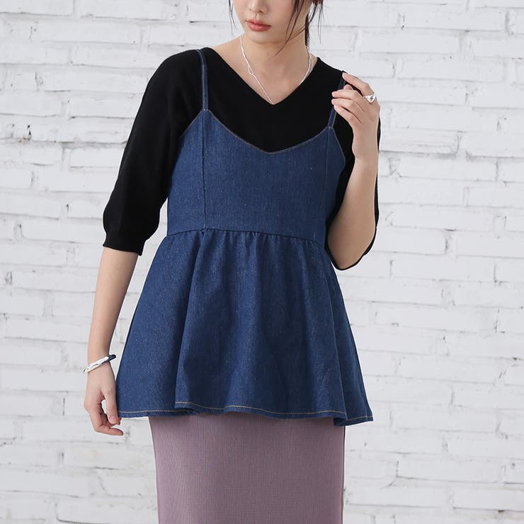 ノースリーブ デニム トップス | Doux Belle  | 詳細画像22 