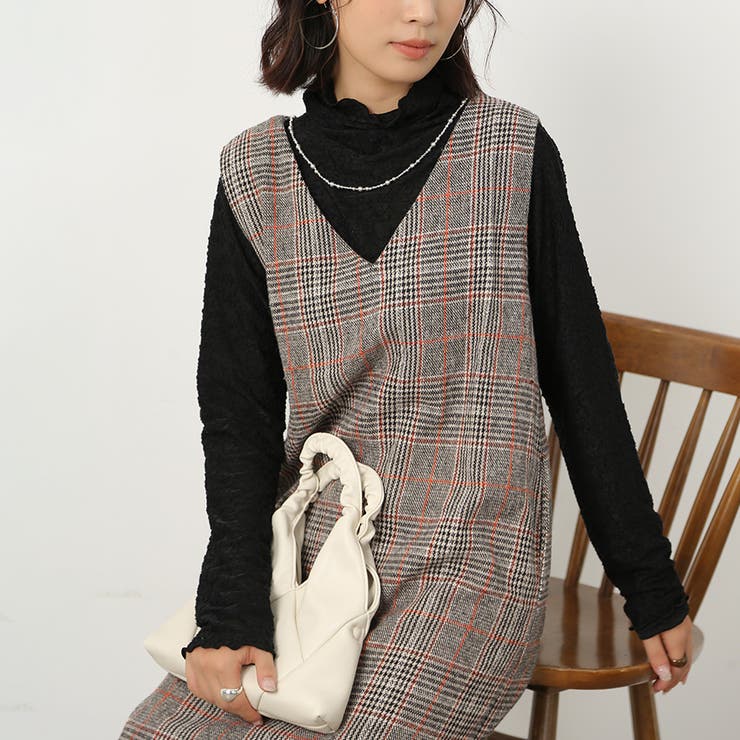 ブラック | トップス カットソー 総柄 | Doux Belle 