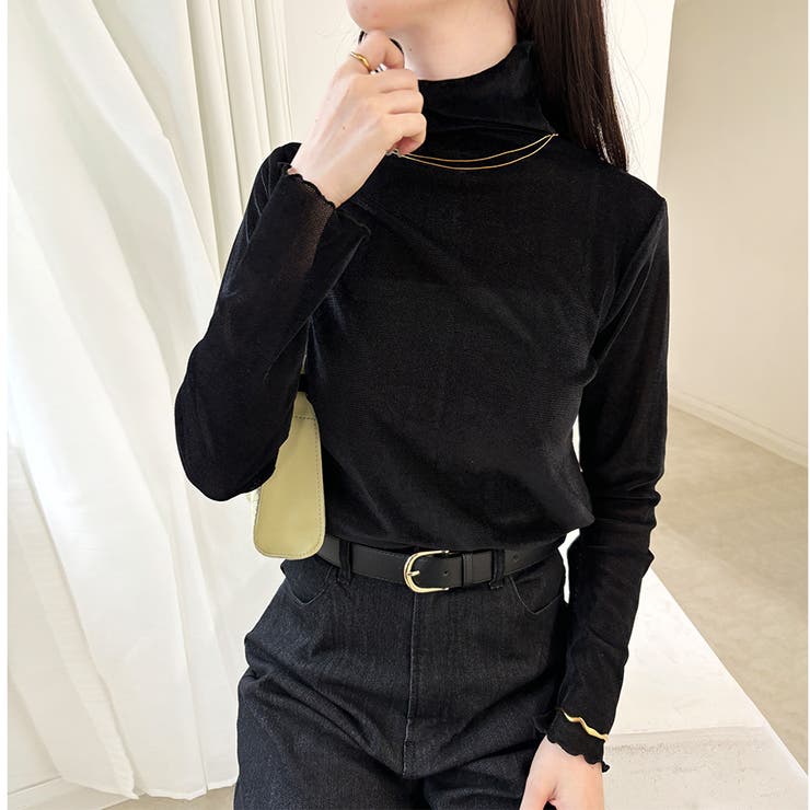 ブラック | トップス カットソー シンプル | Doux Belle 