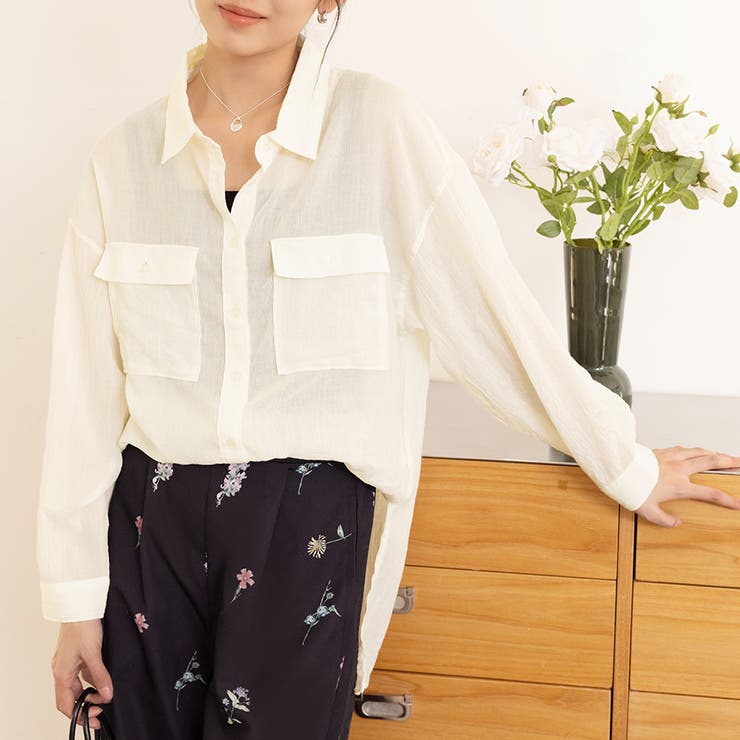 アイボリー | トップス 長袖 レディースファッション | Doux Belle 