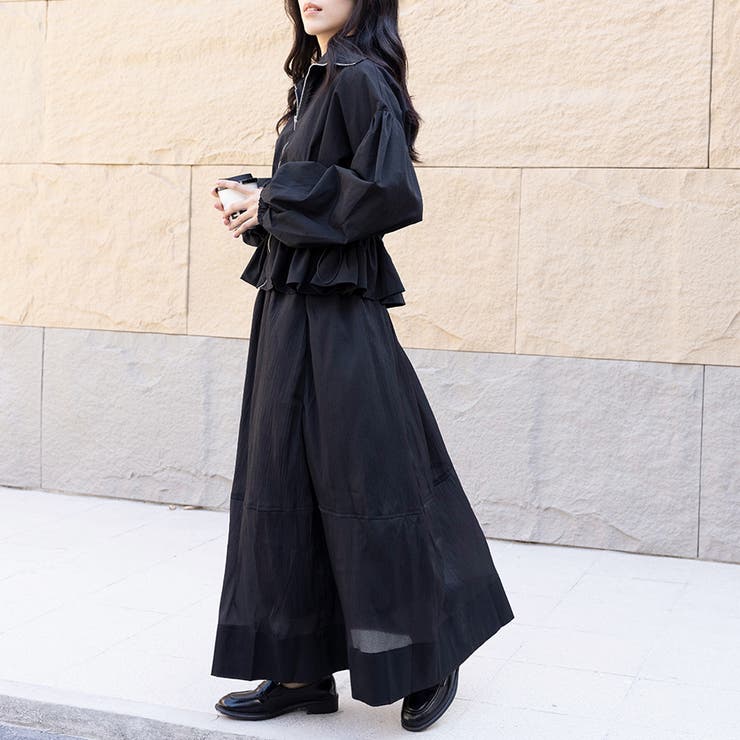 ペプラムジャケット アウター フロントジップ | Doux Belle  | 詳細画像13 