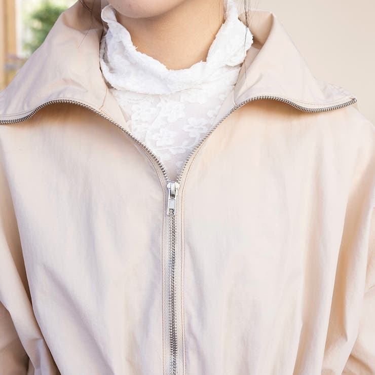 ペプラムジャケット アウター フロントジップ | Doux Belle  | 詳細画像17 