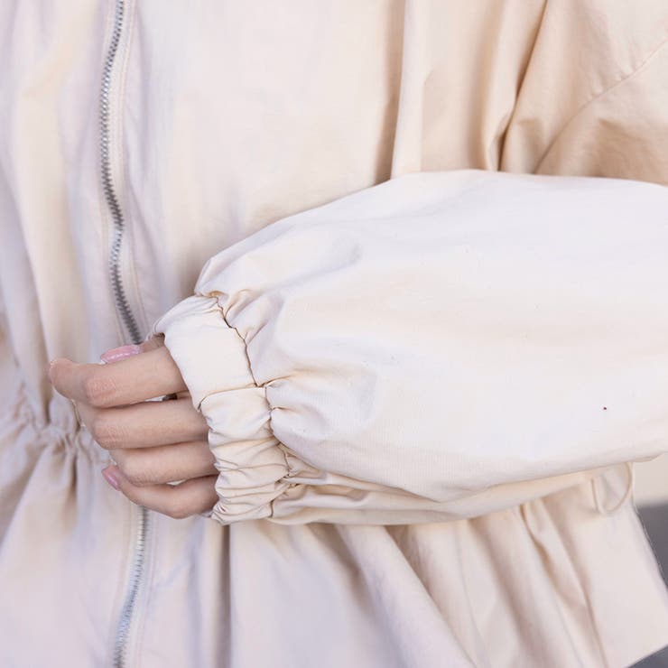 ペプラムジャケット アウター フロントジップ | Doux Belle  | 詳細画像18 