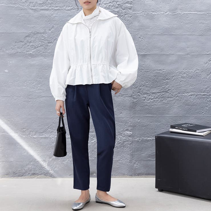 ペプラムジャケット アウター フロントジップ | Doux Belle  | 詳細画像9 